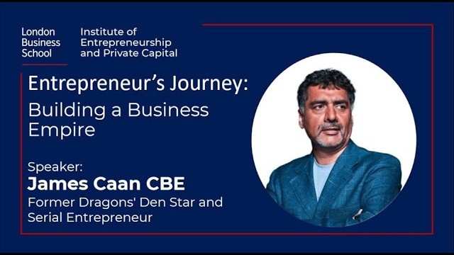 James Caan speaking at London Business School