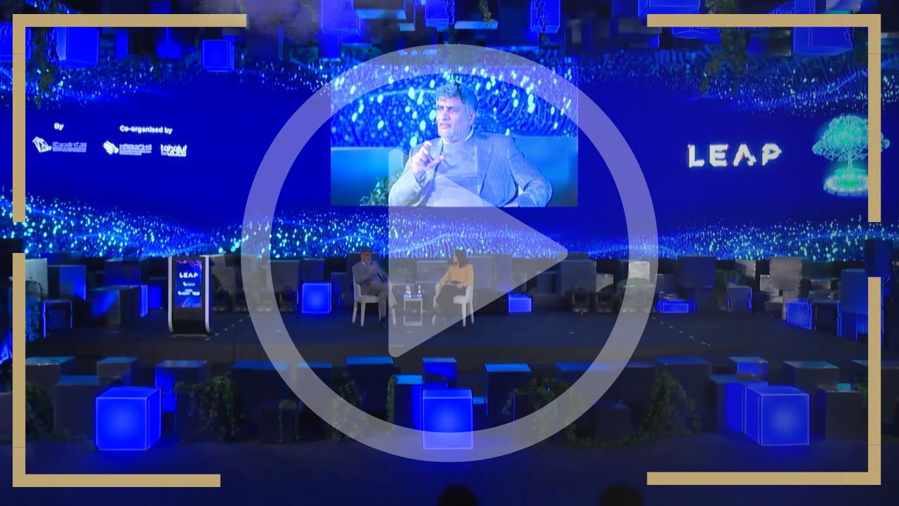 James Caan on stage at LEAP 2023